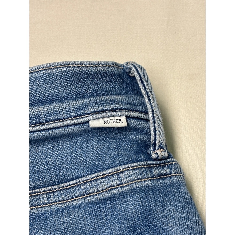Mother The Rambler Cargo Ankle Jeans Riding The Cliffside Blue Wide Leg 25X28 - Picture 12 of 16